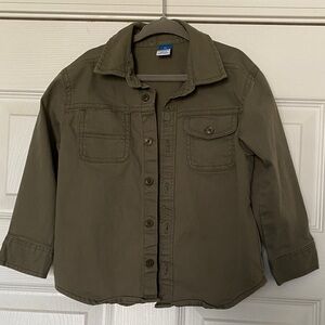Old Navy Kids Olive Button Down Shirt